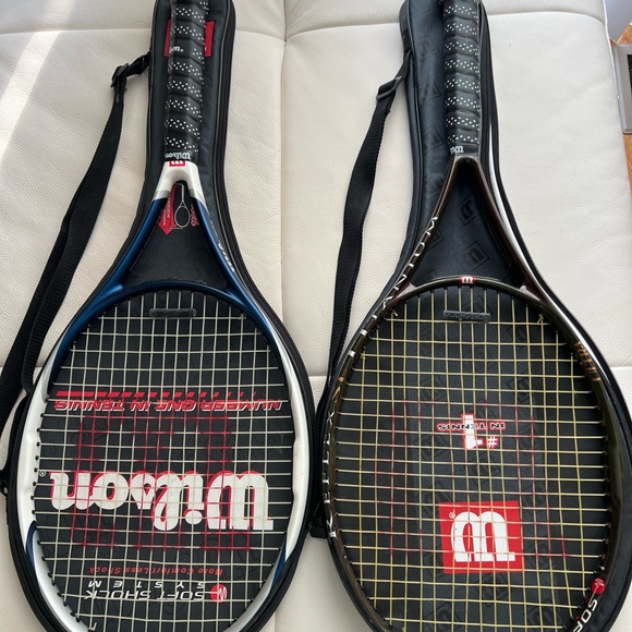 2 Wilson Ultra Titanium Tennis Racket - Picture 1 of 5